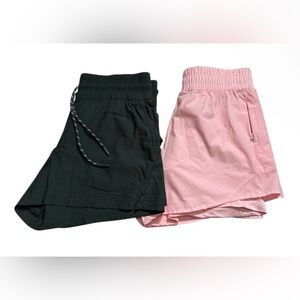 Bundle Avalanche Dark green and Ultra Performance Pink Shorts,Size S both